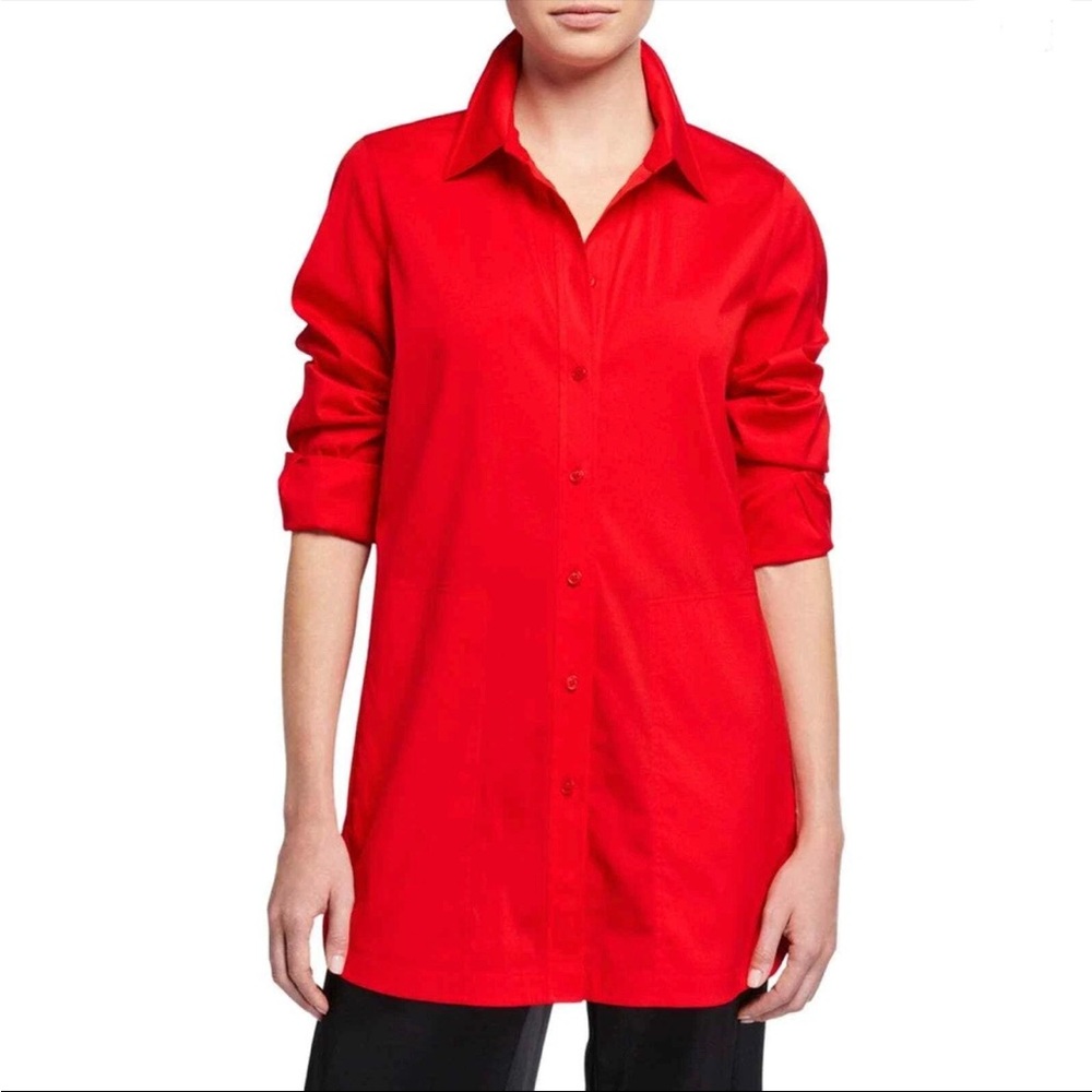 Lafayette 148 New York Michelle Long Sleeve Top - Picture 1 of 13